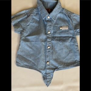 7 for all mankind denim top